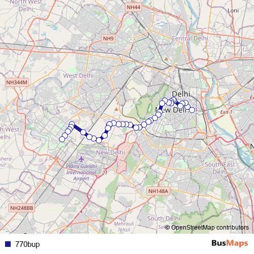770bup bus Line Map