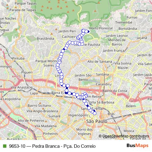 9653-10 bus Line Map