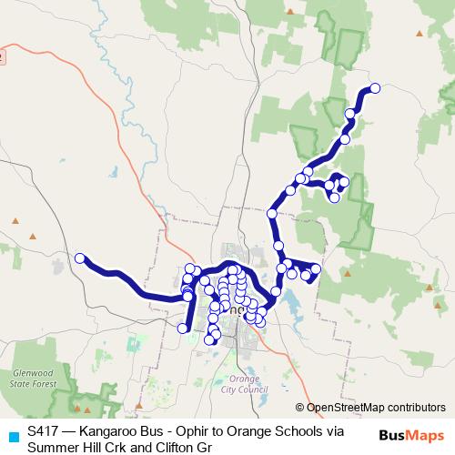 S417 bus Line Map