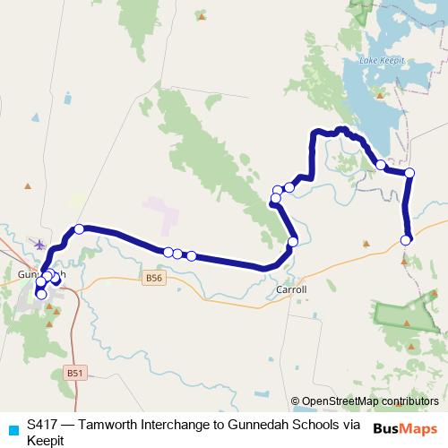S417 bus Line Map