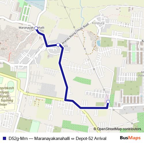 D52g-Mrn bus Line Map
