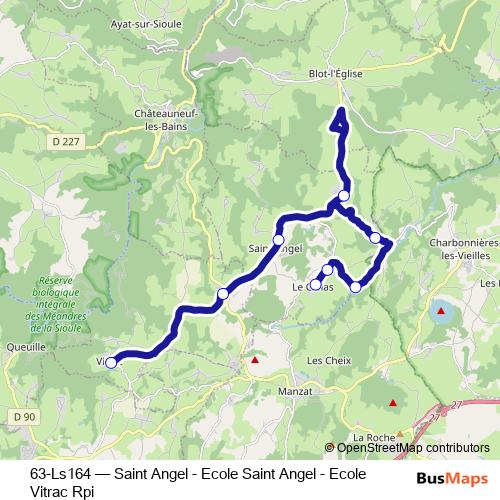 63-Ls164 bus Line Map