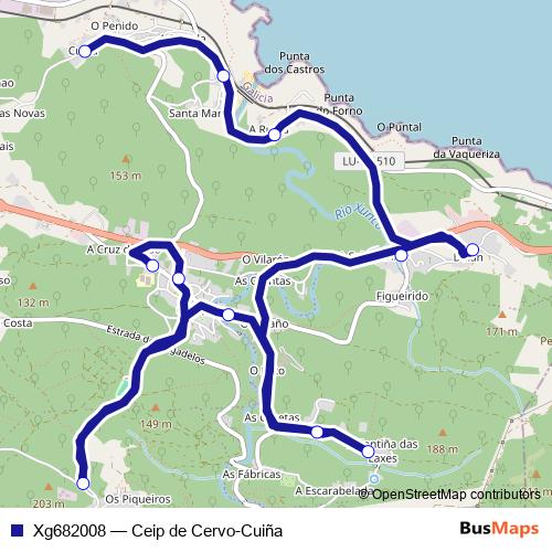 Xg682008 bus Line Map