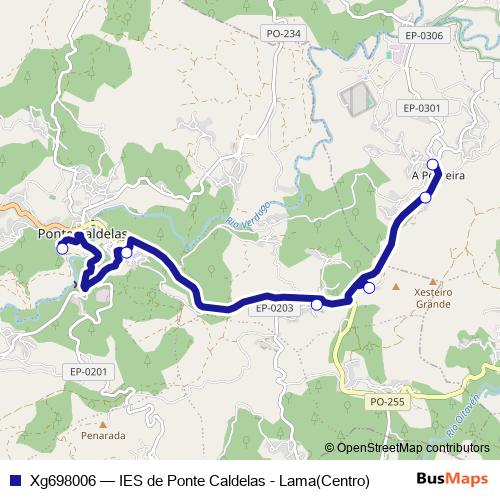 Xg698006 bus Line Map