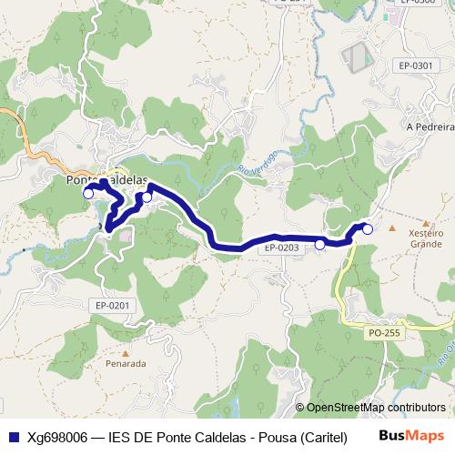 Xg698006 bus Line Map