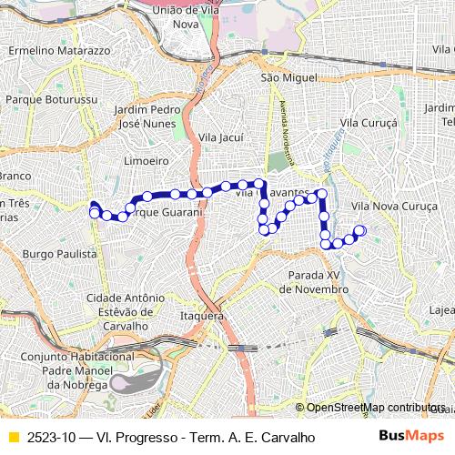2523-10 bus Line Map