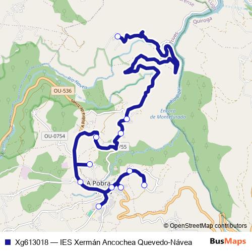 Xg613018 bus Line Map