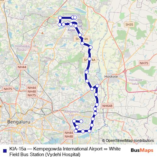 KIA-15a bus Line Map