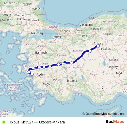 Flixbus Kk3527 bus Line Map