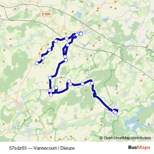 57sdz03 bus Line Map