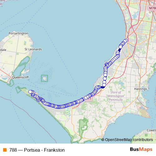 788 bus Line Map