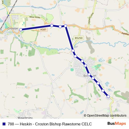 788 bus Line Map