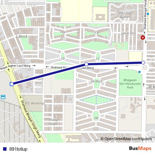 891lstlup bus Line Map