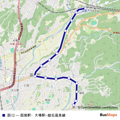 函12 bus Line Map