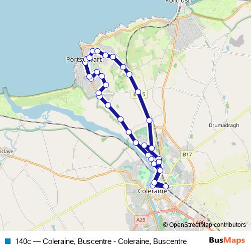 140c bus Line Map