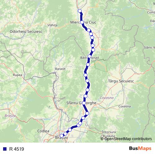 R 4519 rail Line Map