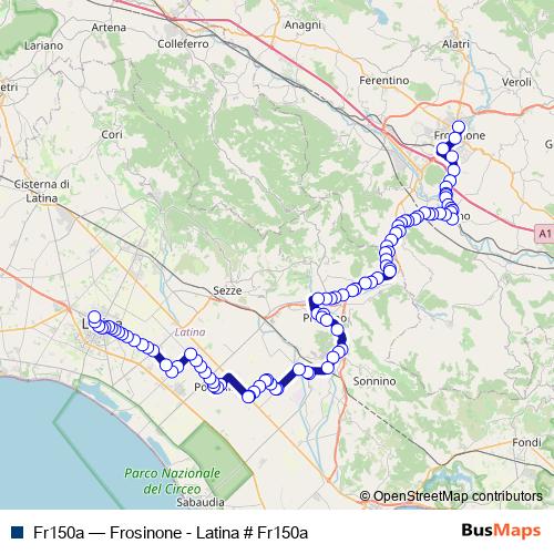 Fr150a bus Line Map