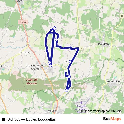 Sxll 303 bus Line Map