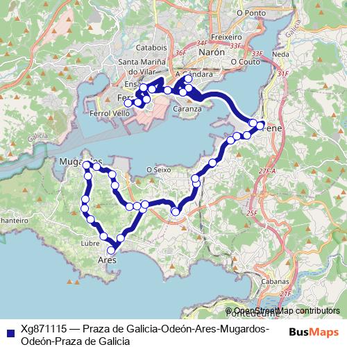 Xg871115 bus Line Map
