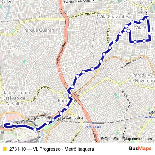 2731-10 bus Line Map