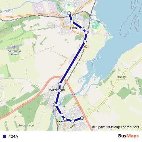 404A bus Line Map