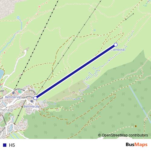 H5 cable-car Line Map