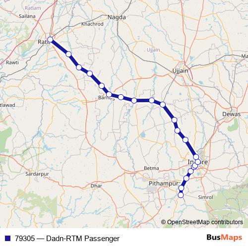 79305 rail Line Map