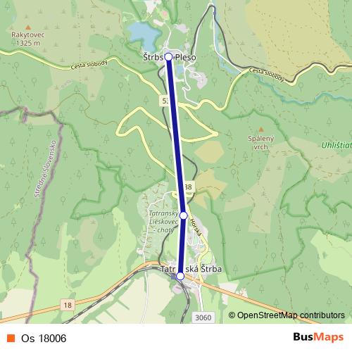 Os 18006 rail Line Map