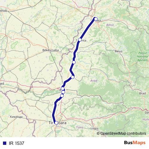 IR 1537 rail Line Map