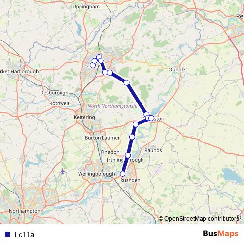 Lc11a bus Line Map