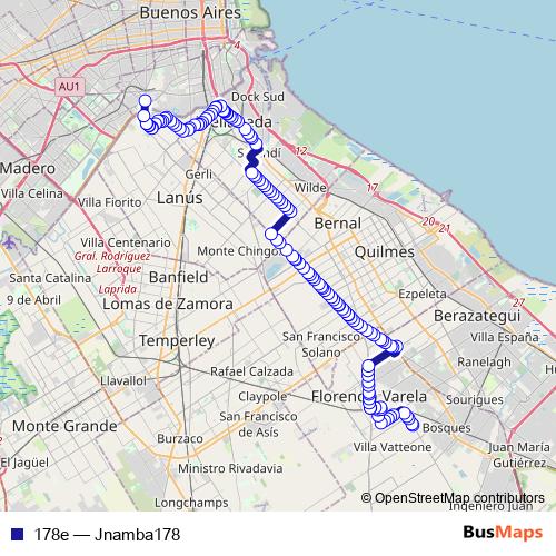 178e bus Line Map