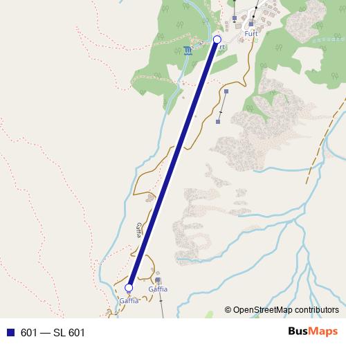 601 cable-car Line Map