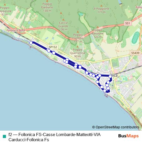 f2 bus Line Map