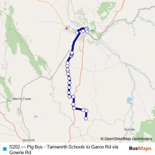 S202 bus Line Map