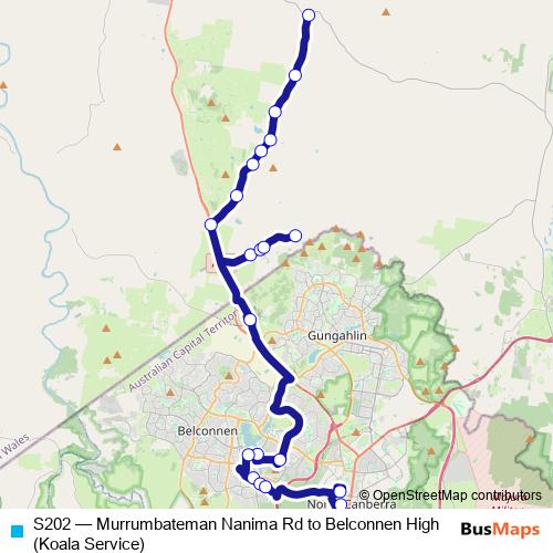 S202 bus Line Map