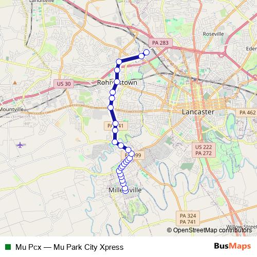 Mu Pcx bus Line Map