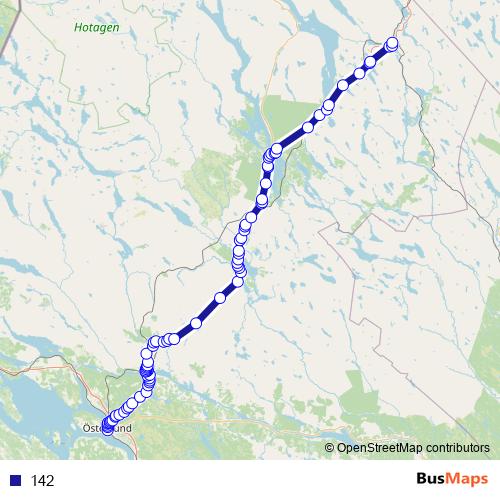 142 bus Line Map