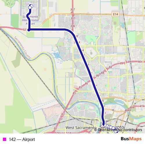 142 bus Line Map