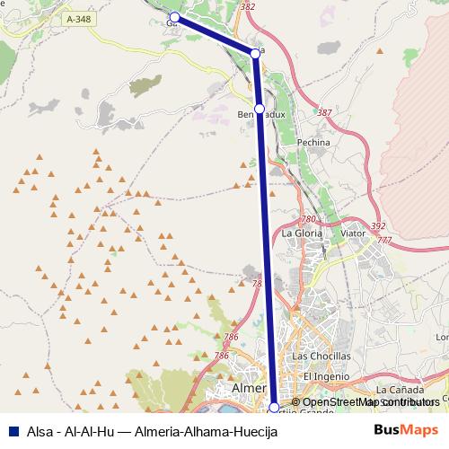 Alsa - Al-Al-Hu bus Line Map