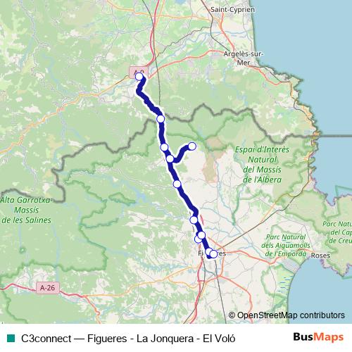 C3connect bus Line Map