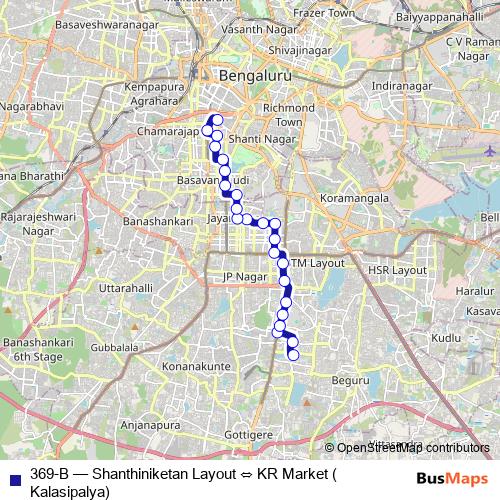 369-B bus Line Map
