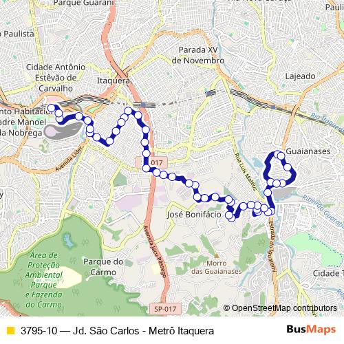 3795-10 bus Line Map