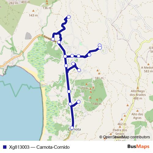 Xg813003 bus Line Map