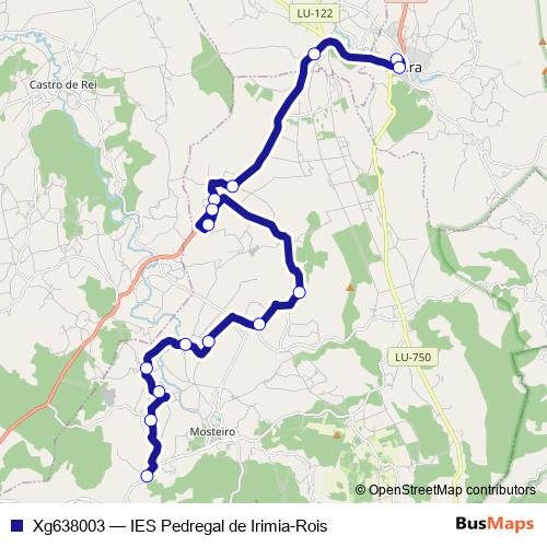 Xg638003 bus Line Map