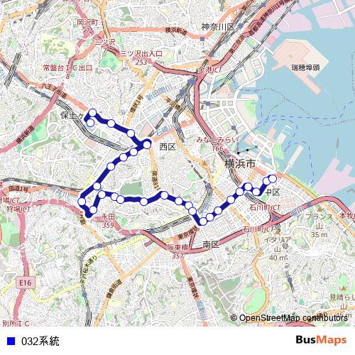 032系統 bus Line Map