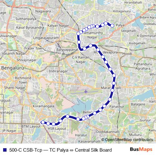 500-C CSB-Tcp bus Line Map