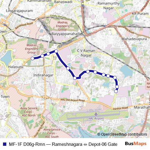 MF-1F D06g-Rmn bus Line Map