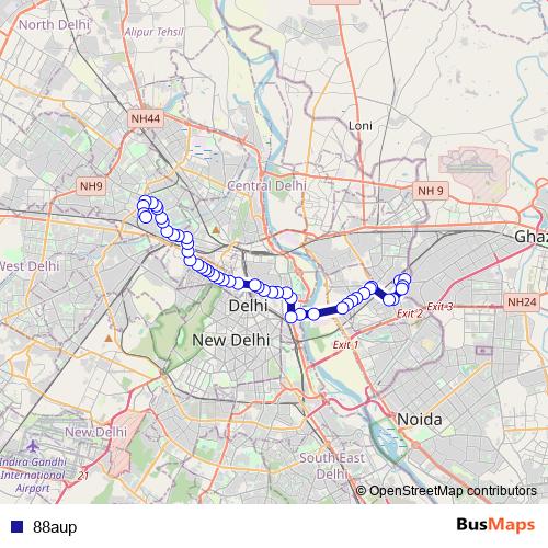 88aup bus Line Map