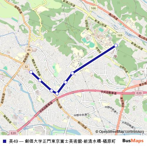 美49 bus Line Map