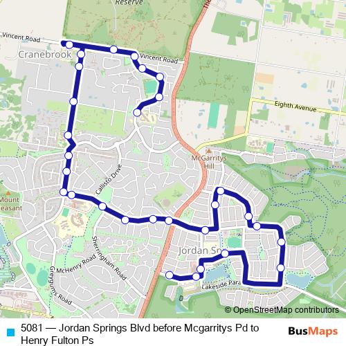 5081 bus Line Map